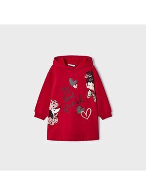 Size 7 Girls Mayoral Red Casual Kids Dress